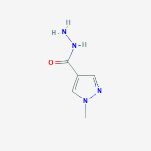molecular formula C5H8N4O B068241 1-methyl-1H-pyrazole-4-carbohydrazide CAS No. 170020-91-4