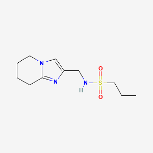 molecular formula C11H19N3O2S B6824263 N-(5,6,7,8-tetrahydroimidazo[1,2-a]pyridin-2-ylmethyl)propane-1-sulfonamide 