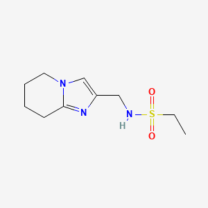 molecular formula C10H17N3O2S B6824267 N-(5,6,7,8-tetrahydroimidazo[1,2-a]pyridin-2-ylmethyl)ethanesulfonamide 