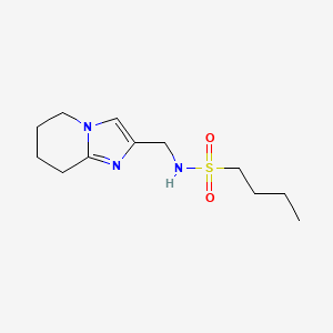 molecular formula C12H21N3O2S B6824268 N-(5,6,7,8-tetrahydroimidazo[1,2-a]pyridin-2-ylmethyl)butane-1-sulfonamide 
