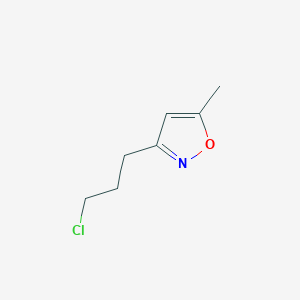 molecular formula C7H10ClNO B068256 3-(3-Chloropropyl)-5-methylisoxazole CAS No. 178396-19-5