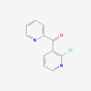 molecular formula C11H7ClN2O B068258 2-Chloro-3-picolinoylpyridine CAS No. 191220-44-7