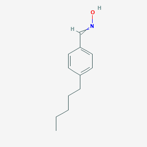 molecular formula C12H17NO B068261 N-[(4-pentylphenyl)methylidene]hydroxylamine CAS No. 175136-45-5