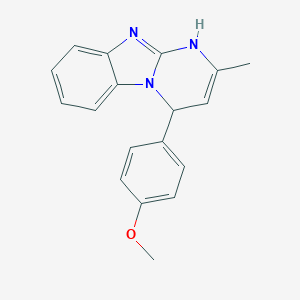 1,4-Dihydro-4-(4-methoxyphenyl)-2-methylpyrimido(1,2-a)benzimidazole