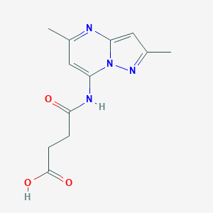 Butanoic acid, 4-((2,5-dimethylpyrazolo(1,5-a)pyrimidin-7-yl)amino)-4-oxo-