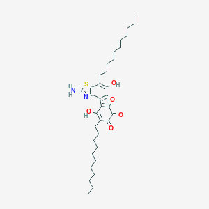 7,8,10-Trihydroxy-2-imino-4,9-diundecyl[1]benzofuro[3,2-e][1,3]benzothiazol-5(2H)-one