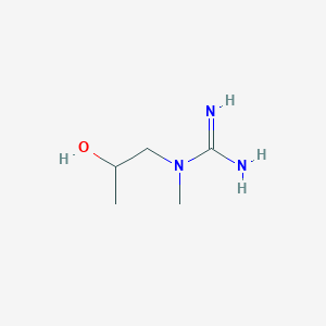 molecular formula C5H13N3O B068293 1-(2-Hydroxypropyl)-1-methylguanidine CAS No. 176370-13-1