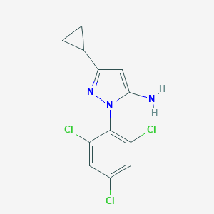 5-Amino-3-cyclopropyl-1-(2,4,6-trichlorophenyl)pyrazole