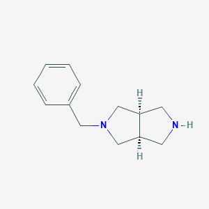 molecular formula C13H18N2 B068304 cis-2-Benzyloctahydropyrrolo[3,4-c]pyrrole CAS No. 172739-04-7