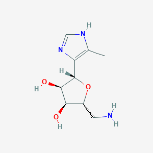 (2R,3S,4R,5S)-2-(aminomethyl)-5-(5-methyl-1H-imidazol-4-yl)oxolane-3,4-diol
