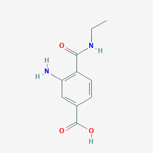 molecular formula C10H12N2O3 B068332 3-amino-4-(ethylcarbamoyl)benzoic Acid CAS No. 167627-62-5