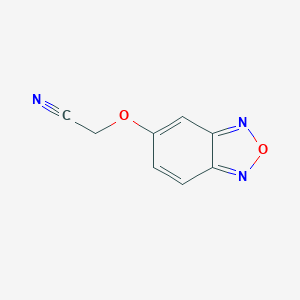 molecular formula C8H5N3O2 B068336 2-(2,1,3-Benzoxadiazol-5-yloxy)acetonitrile CAS No. 175203-37-9