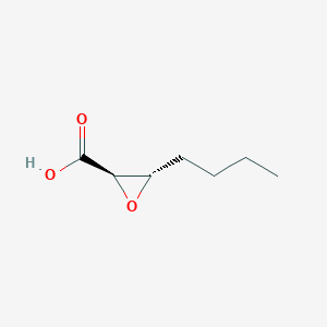 2-Oxiranecarboxylic acid, 3-butyl-, (2R,3S)-