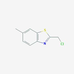molecular formula C9H8ClNS B068344 2-(Chloromethyl)-6-methyl-1,3-benzothiazole CAS No. 188624-35-3