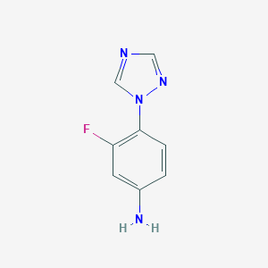 3-fluoro-4-(1H-1,2,4-triazol-1-yl)aniline
