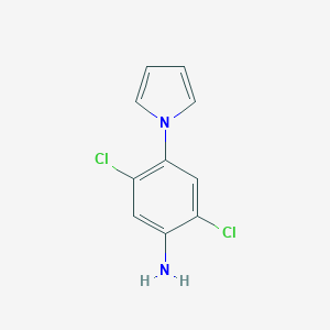 molecular formula C10H8Cl2N2 B068357 2,5-Dichloro-4-(1H-Pyrrol-1-Yl)Aniline CAS No. 175135-55-4