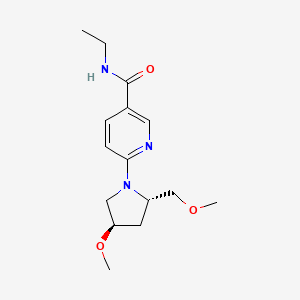 molecular formula C15H23N3O3 B6835856 N-ethyl-6-[(2S,4R)-4-methoxy-2-(methoxymethyl)pyrrolidin-1-yl]pyridine-3-carboxamide 