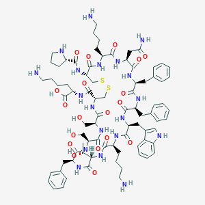 molecular formula C81H113N19O19S2 B068374 Cortistatin14 CAS No. 186901-48-4