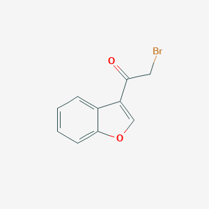 molecular formula C10H7BrO2 B068388 1-(Benzofuran-3-yl)-2-bromoethanone CAS No. 187657-92-7
