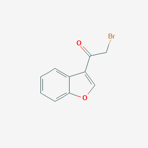 molecular formula C10H7BrO2 B068388 1-(1-苯并呋喃-3-基)-2-溴-1-乙酮 CAS No. 187657-92-7