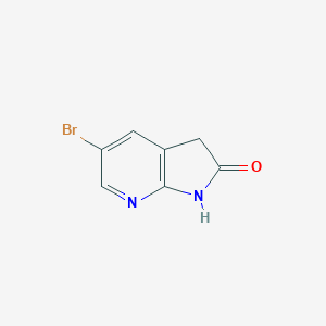 molecular formula C7H5BrN2O B068395 5-溴-1H-吡咯并[2,3-b]吡啶-2(3H)-酮 CAS No. 183208-34-6