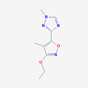 3-Ethoxy-4-methyl-5-(1-methyl-1H-1,2,4-triazol-3-yl)isoxazole