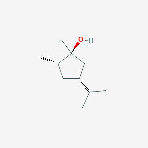 molecular formula C10H20O B068408 (1S,2S,4R)-1,2-dimethyl-4-propan-2-ylcyclopentan-1-ol CAS No. 164525-44-4