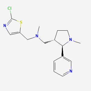 molecular formula C16H21ClN4S B6840935 N-[(2-chloro-1,3-thiazol-5-yl)methyl]-N-methyl-1-[(2R,3S)-1-methyl-2-pyridin-3-ylpyrrolidin-3-yl]methanamine 