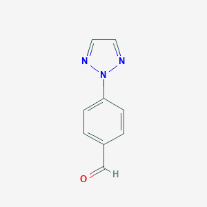 molecular formula C9H7N3O B068419 4-(2H-1,2,3-triazol-2-yl)benzaldehyde CAS No. 179056-04-3