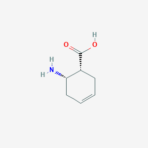 molecular formula C7H11NO2 B068442 cis-2-Amino-4-cyclohexene-1-carboxylic acid CAS No. 189125-29-9