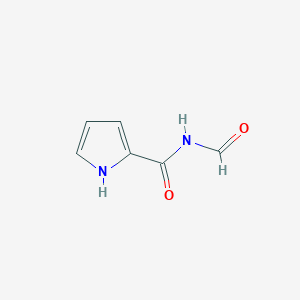 molecular formula C6H6N2O2 B068452 N-formyl-1H-pyrrole-2-carboxamide CAS No. 160156-23-0