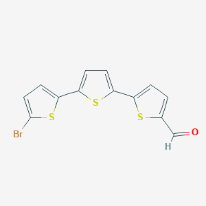molecular formula C13H7BrOS3 B068458 5''-Bromo-2,2':5',2''-terthiophene-5-carboxaldehyde CAS No. 161726-69-8
