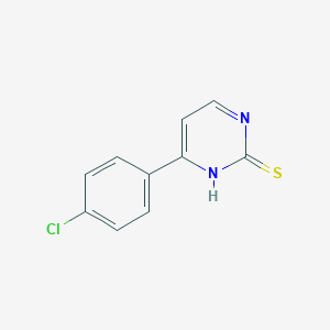 molecular formula C10H7ClN2S B068464 4-(4-Chlorophenyl)pyrimidine-2-thiol CAS No. 175203-08-4