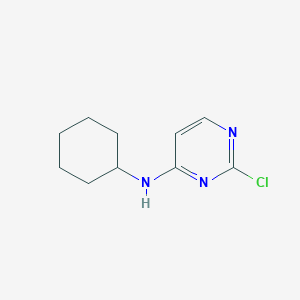 molecular formula C10H14ClN3 B068465 2-Chloro-N-cyclohexyl-4-pyrimidinamine CAS No. 191729-06-3