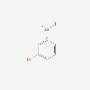 molecular formula C6H4BrIZn B068473 3-Bromophenylzinc iodide 0.5 M in Tetrahydrofuran CAS No. 186000-44-2