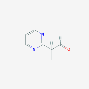 2-(Pyrimidin-2-yl)propanal