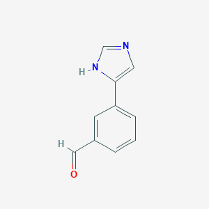 molecular formula C10H8N2O B068487 3-(1H-Imidazol-4-yl)benzaldehyde CAS No. 179056-81-6