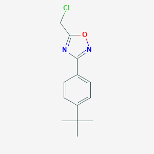 molecular formula C13H15ClN2O B068494 3-(4-Tert-butylphenyl)-5-(chloromethyl)-1,2,4-oxadiazole CAS No. 175204-40-7