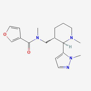 molecular formula C17H24N4O2 B6849503 N-methyl-N-[[(2R,3S)-1-methyl-2-(2-methylpyrazol-3-yl)piperidin-3-yl]methyl]furan-3-carboxamide 