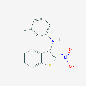 N-(3-Methylphenyl)-2-nitrobenzo(b)thiophen-3-amine