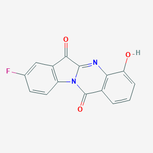 molecular formula C15H7FN2O3 B068505 8-Fluoro-4-hydroxyindolo[2,1-b]quinazoline-6,12-dione CAS No. 169038-75-9