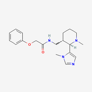 molecular formula C19H26N4O2 B6850948 N-[[(2R,3S)-1-methyl-2-(3-methylimidazol-4-yl)piperidin-3-yl]methyl]-2-phenoxyacetamide 