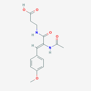 N-(2-(Acetylamino)-3-(4-methoxyphenyl)-1-oxo-2-propenyl)beta-alanine