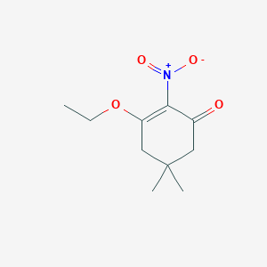 molecular formula C10H15NO4 B068517 3-Ethoxy-5,5-dimethyl-2-nitrocyclohex-2-en-1-one CAS No. 173312-93-1