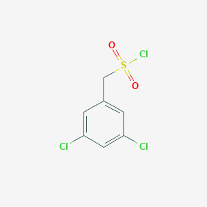 molecular formula C7H5Cl3O2S B068535 (3,5-dichlorophenyl)methanesulfonyl Chloride CAS No. 163295-70-3