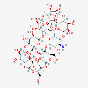 molecular formula C48H81NO39 B068551 3A-Amino-3A-deoxy-(2AS,3AS)-gamma-cyclodextrin CAS No. 189307-64-0