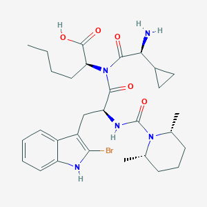 N-cis-2,6-Dimethylpiperidinocarbonyl-2-cyclopropylglycyl-2-bromotryptophanyl-norleucine