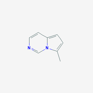 molecular formula C8H8N2 B068568 7-Methylpyrrolo[1,2-c]pyrimidine CAS No. 179928-24-6