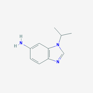 molecular formula C10H13N3 B068570 3-Isopropyl-5-aminobenzimidazole CAS No. 177843-24-2