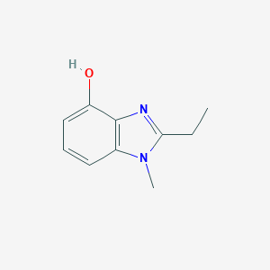 molecular formula C10H12N2O B068580 1H-Benzimidazol-4-ol, 2-ethyl-1-methyl- CAS No. 177477-80-4